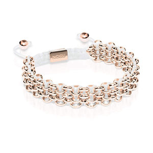 Supreme Kismet Links Bracelet | 18k Rose Gold | White